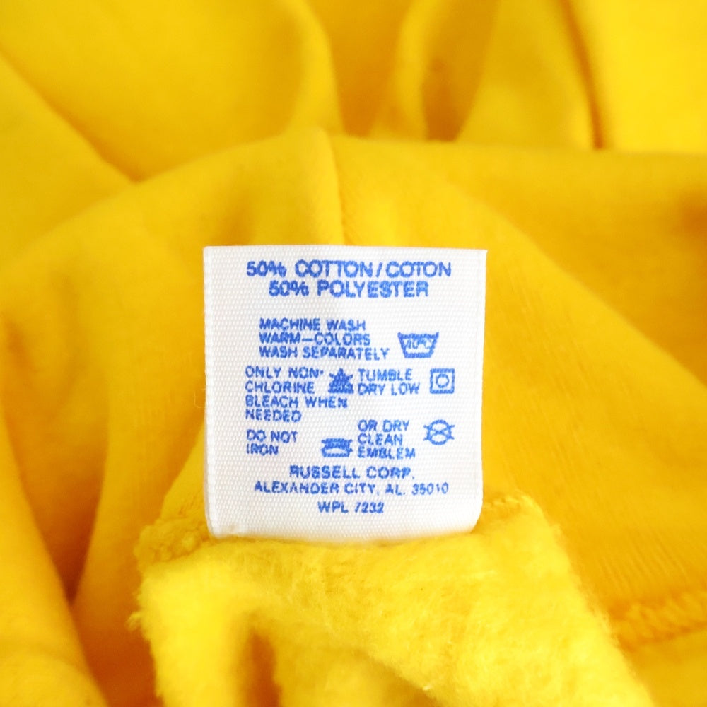 VINTAGE(ヴィンテージ) 80S JERZEES ジャージーズ DEADSTOCK PULLOVER HOODIE PARKA USA製 デッドストック 無地 フーディー スウェット パーカー イエロー