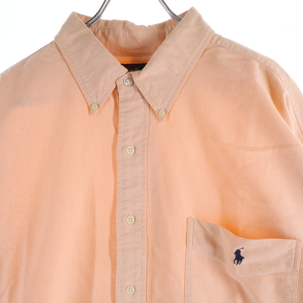 RALPH LAUREN(ラルフローレン) 90S BIG SHIRT BD L/S SHIRT ビッグシャツ ボタンダウン 長袖シャツ ピンク