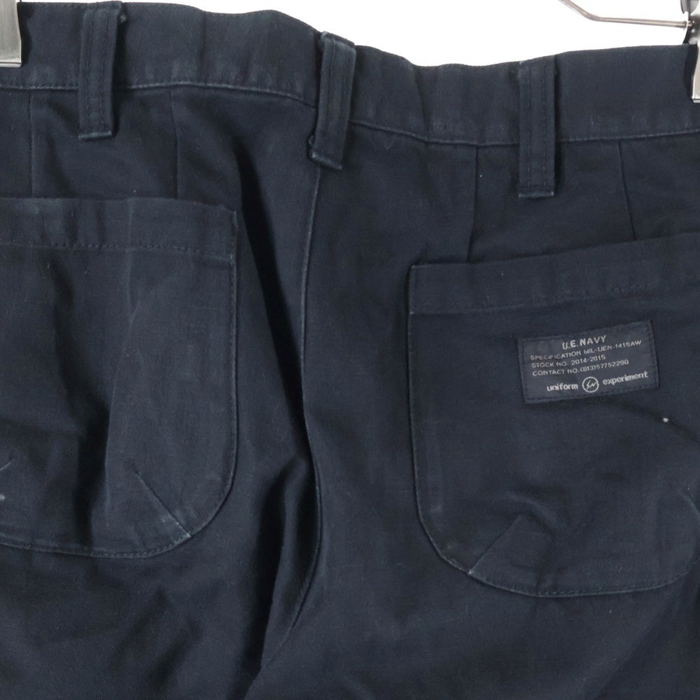 UNIFORM EXPERIMENT(ユニフォームエクスペリメント) ZIP UP TAPERED PANTS ジップアップ マルチジップ パンツ ブラック UE-145050