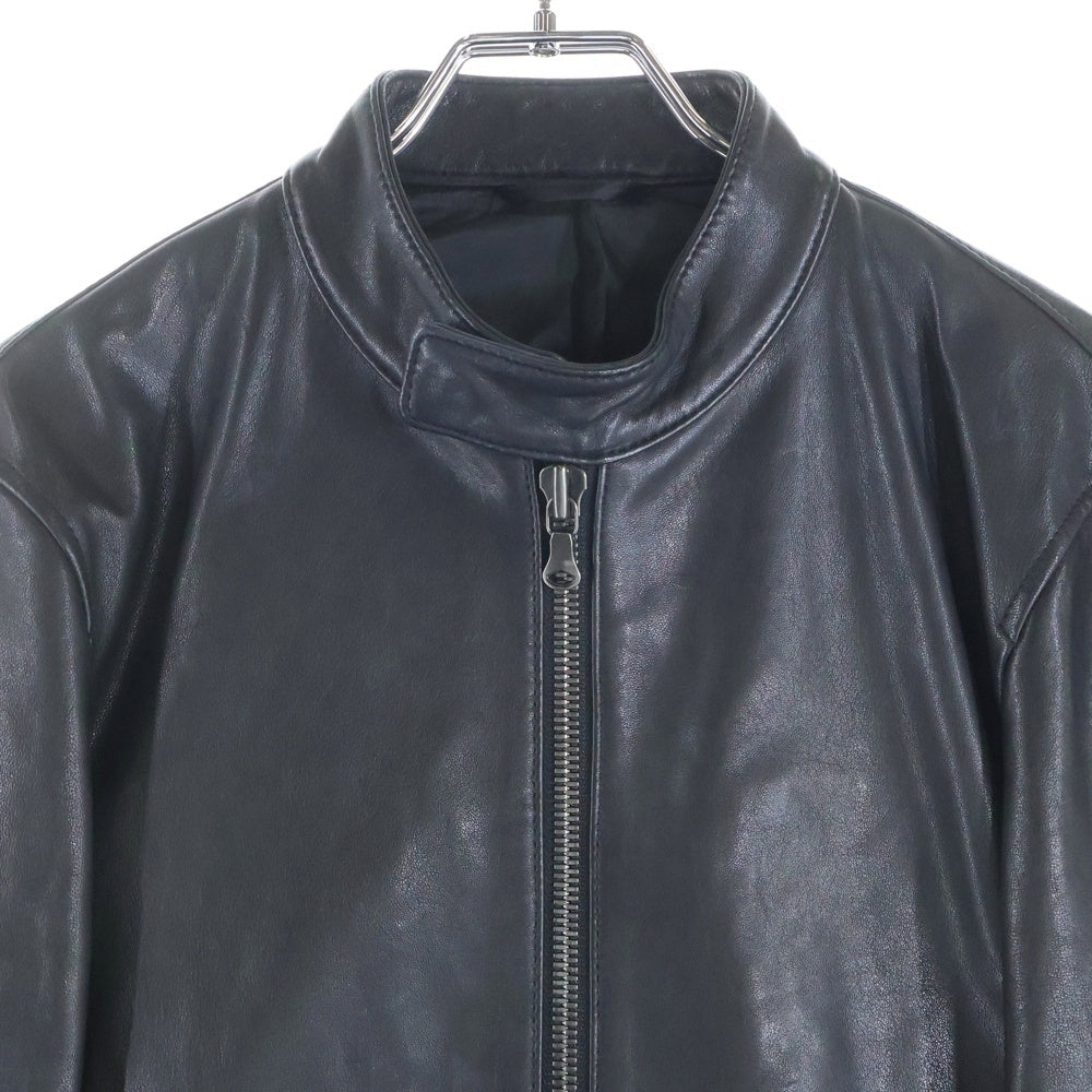 JOSEPH(ジョセフ) DOUBLE ZIP SINGLE LEATHER JACKET シングル ラムレザー レザージャケット 羊革 ブラック LWJINZ0103
