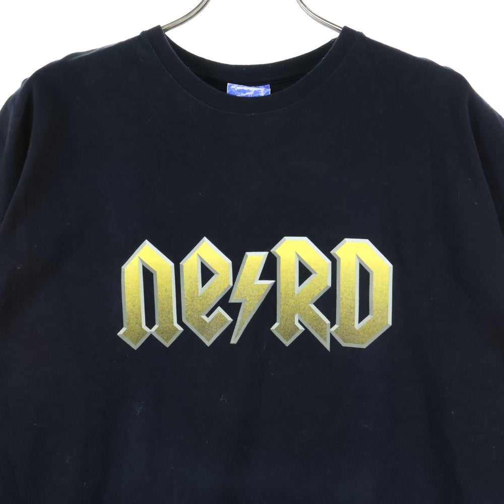 VINTAGE(ヴィンテージ) N.E.R.D Japan Tour T プリント半袖クルーネックTシャツ ブラック