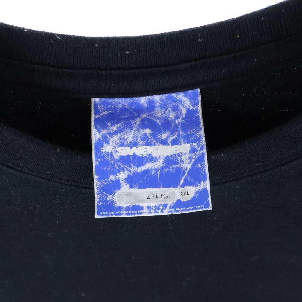 VINTAGE(ヴィンテージ) N.E.R.D Japan Tour T プリント半袖クルーネックTシャツ ブラック