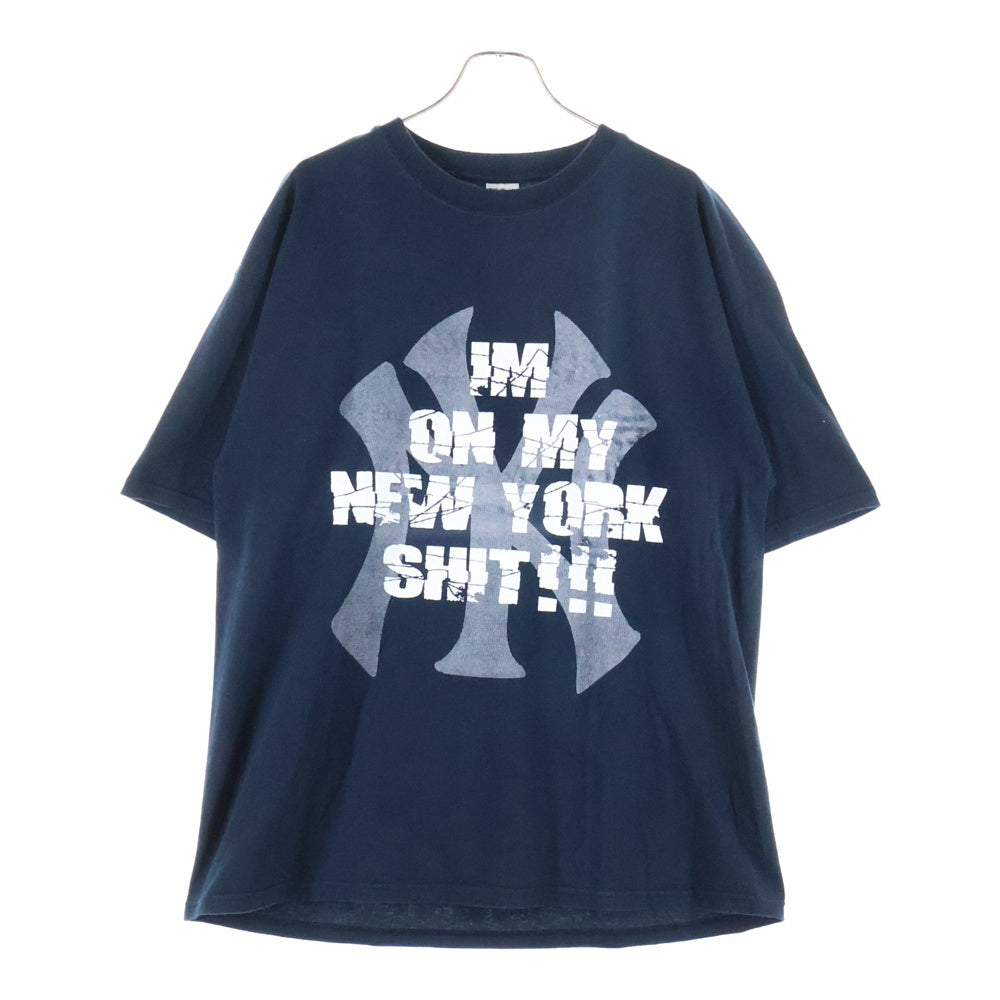 VINTAGE(ヴィンテージ) 00S BUSTA RHYMES NewYorkShitプロモT GILDANボディ バスタライムズ 両面プリント半袖Tシャツ ダークネイビー