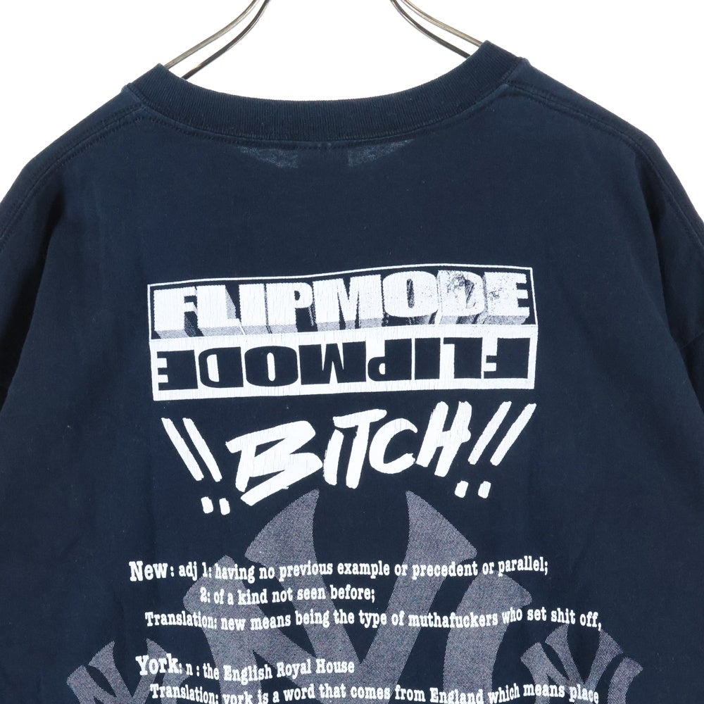 VINTAGE(ヴィンテージ) 00S BUSTA RHYMES NewYorkShitプロモT GILDANボディ バスタライムズ 両面プリント半袖Tシャツ ダークネイビー