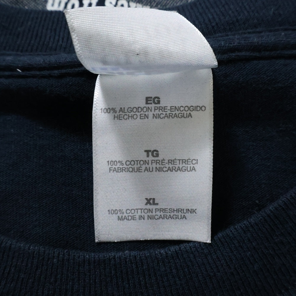 VINTAGE(ヴィンテージ) 00S BUSTA RHYMES NewYorkShitプロモT GILDANボディ バスタライムズ 両面プリント半袖Tシャツ ダークネイビー