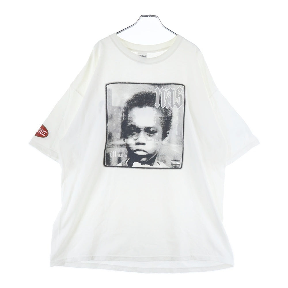 VINTAGE(ヴィンテージ) NAS illmatic 10th anniversary GILDANボディ ナズイルマティック プロモ 両面プリント半袖Tシャツ ホワイト