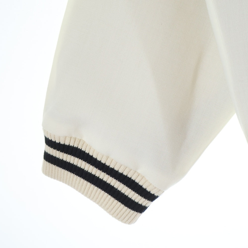 PRADA(プラダ) Women's Kid Mohair Bomber Jacket キッドモヘア ボンバージャケット パッチ付き P521PR アイボリー レディース