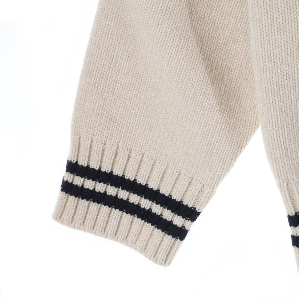 PRADA(プラダ) 24AW Women's Wool and Cashmere cardigan ウーマン ウール カシミヤ混 カーディガン アイボリー P25N21 レディース