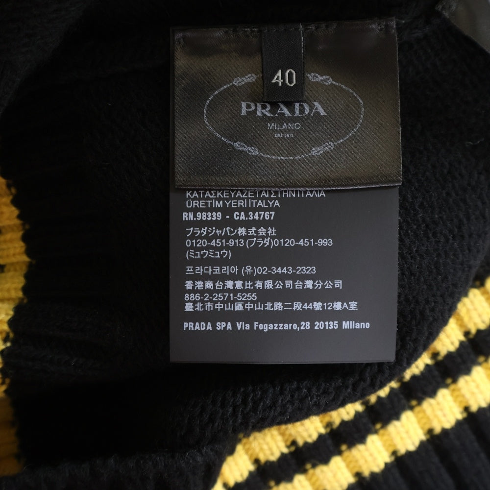 新品 定価35万 24AW PRADA カシミヤ ウール ナイロン カーディガン PRADA(プラダ) 24AW Women's Wool and Cashmere cardigan ウーマン