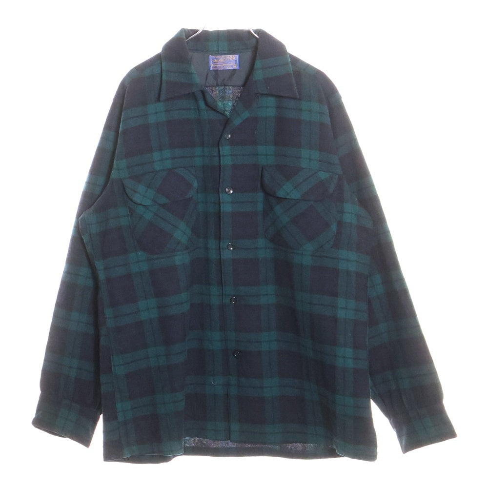 PENDLETON(ペンドルトン) 60S WOOL CHECK L/S SHIRT ウール チェック 長袖 シャツ ブラックウォッチ ブラック/ネイビー/グリーン