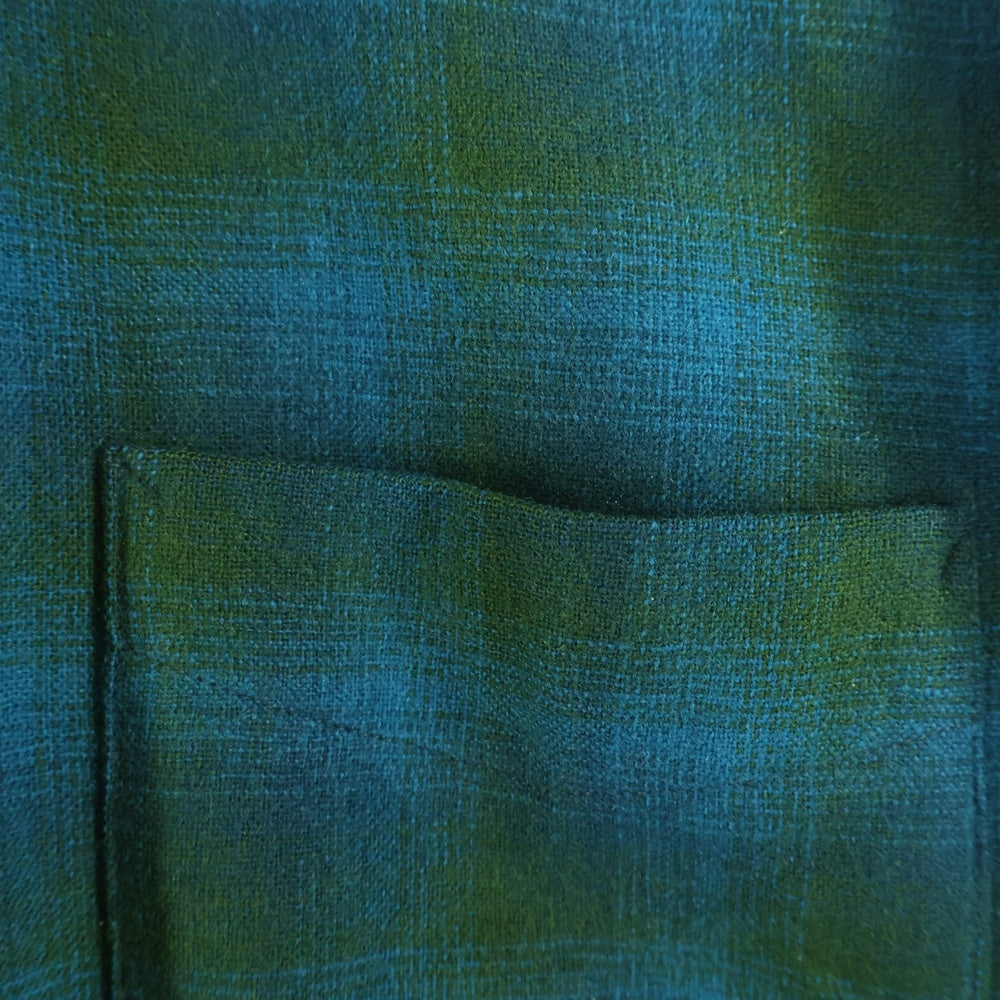 PENDLETON(ペンドルトン) 50S VINTAGE CHECK WOOL L/S SHIRT オンブレチェック ウール 長袖シャツ グリーン/ブルー