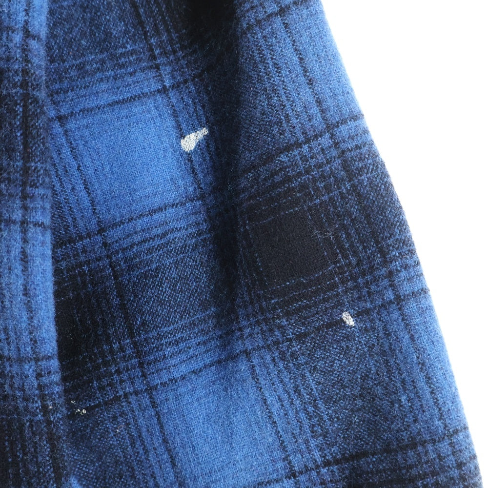 PENDLETON(ペンドルトン) 60S VINTAGE CHECK WOOL L/S SHIRT OUTDOORS MAN オンブレチェック ウール 長袖シャツ ブルー/ブラック