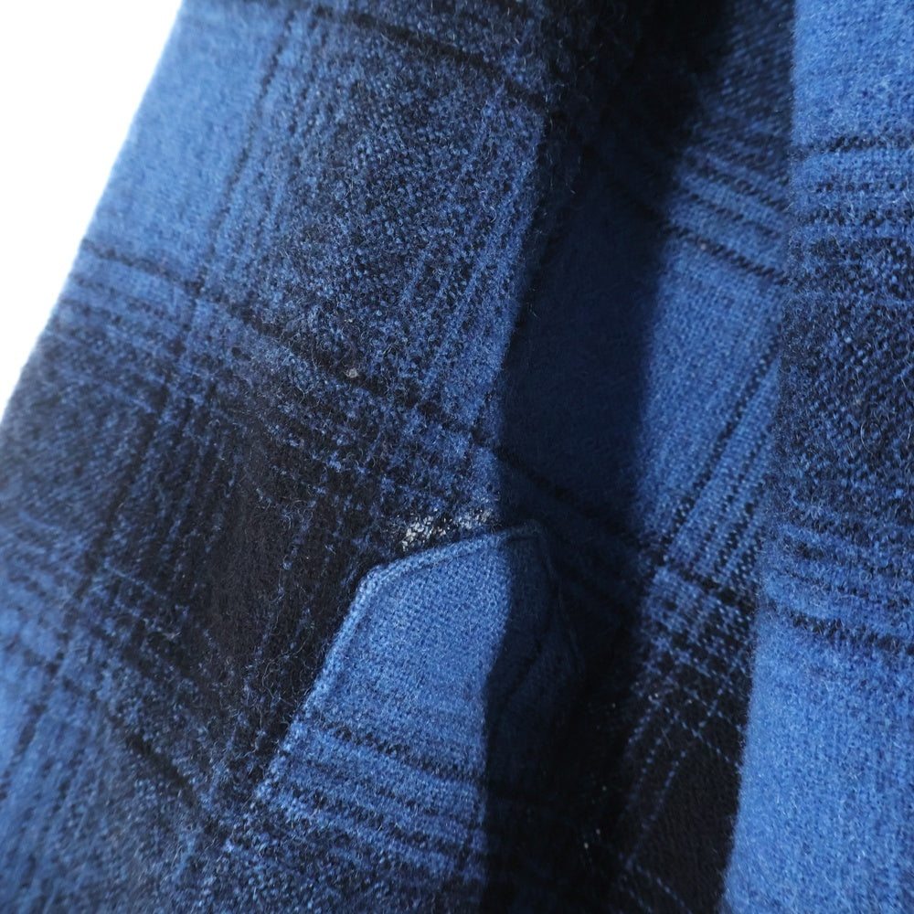 PENDLETON(ペンドルトン) 60S VINTAGE CHECK WOOL L/S SHIRT OUTDOORS MAN オンブレチェック ウール 長袖シャツ ブルー/ブラック