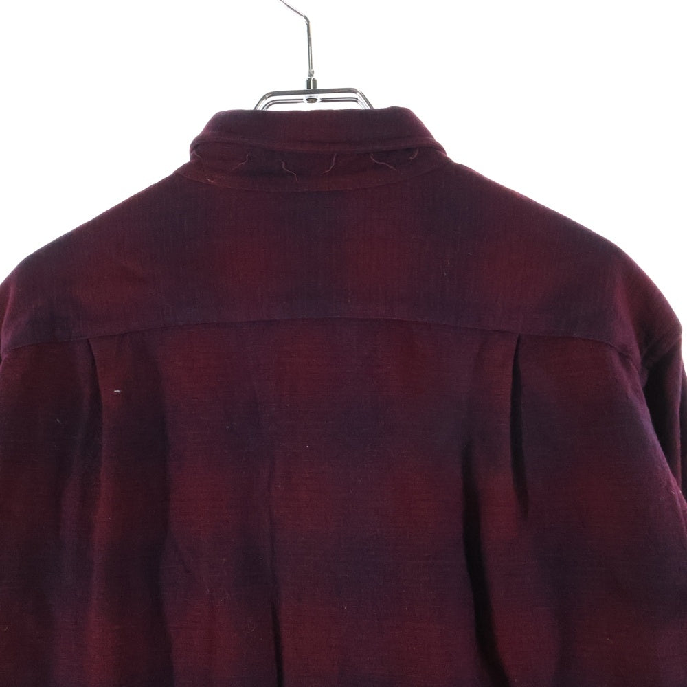 PENDLETON(ペンドルトン) 50S VINTAGE CHECK WOOL L/S SHIRT オンブレチェック ウール 長袖シャツ レッド/ブラック