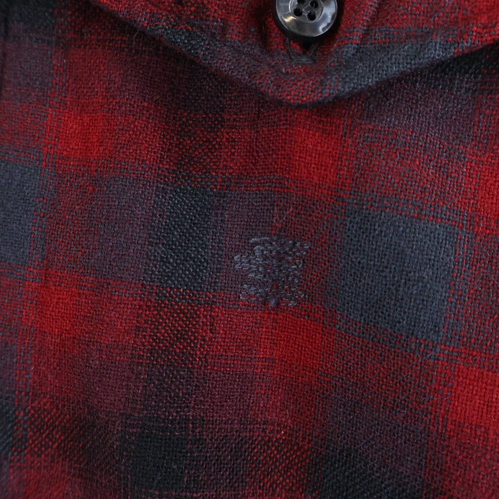 PENDLETON(ペンドルトン) 50S VINTAGE OMBRE CHECK L/S SHIRT オンブレ チェック シャツ 長袖シャツ レッド/ブラック