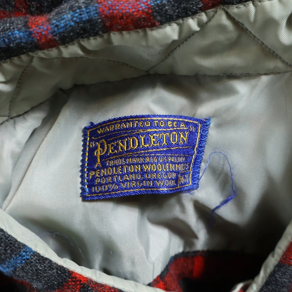 PENDLETON(ペンドルトン) 50S VINTAGE CHECK L/S SHIRT オンブレ チェック シャツ 長袖シャツ レッド/ブラック/ブルー