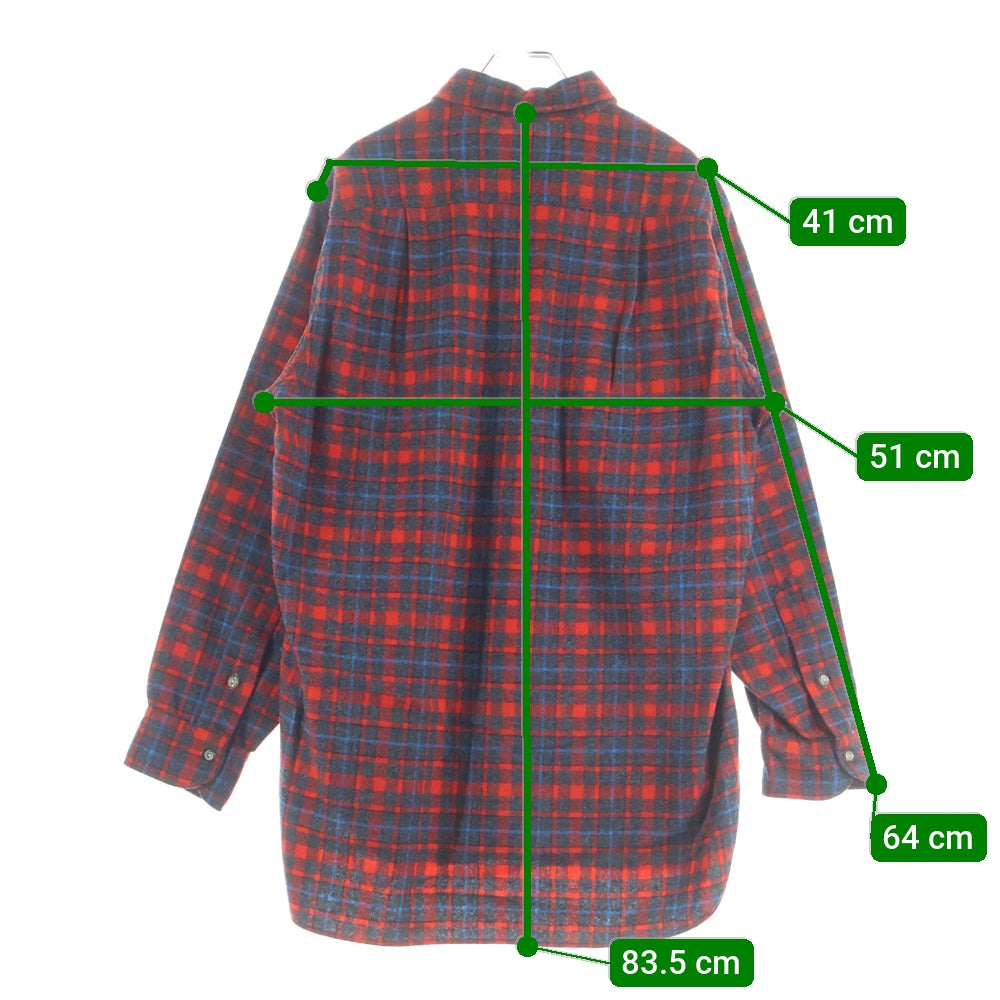PENDLETON(ペンドルトン) 50S VINTAGE CHECK L/S SHIRT オンブレ チェック シャツ 長袖シャツ レッド/ブラック/ブルー