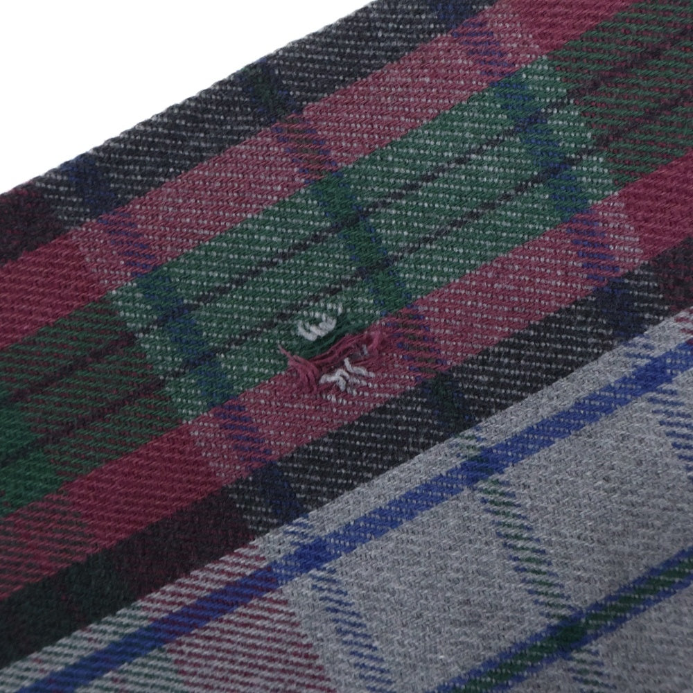 FIVE BROTHERS(ファイブブラザー) 90S VINTAGE CHECK L/S SHIRT ヴィンテージ チェック ボード 長袖シャツ グレー/パープル/カーキ