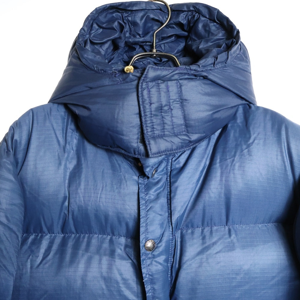 THE NORTH FACE(ザノースフェイス) 70s 茶タグ TALONZIP リップストップ フーデッドダウンジャケット ネイビー