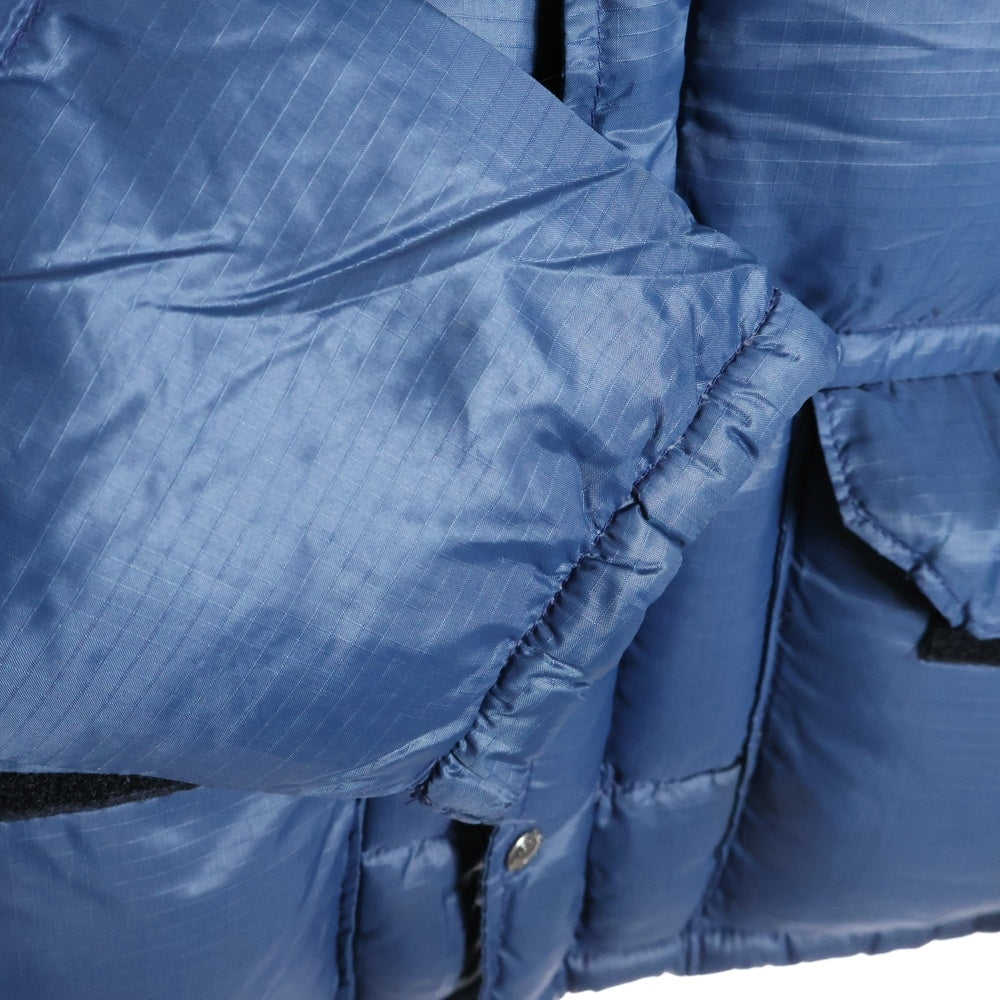 THE NORTH FACE(ザノースフェイス) 70s 茶タグ TALONZIP リップストップ フーデッドダウンジャケット ネイビー