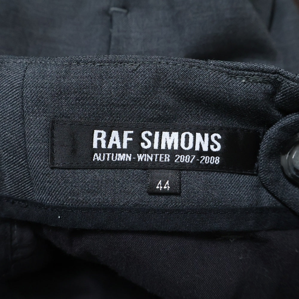 RAF SIMONS(ラフシモンズ) 07AW ウールスラックスパンツ グレー