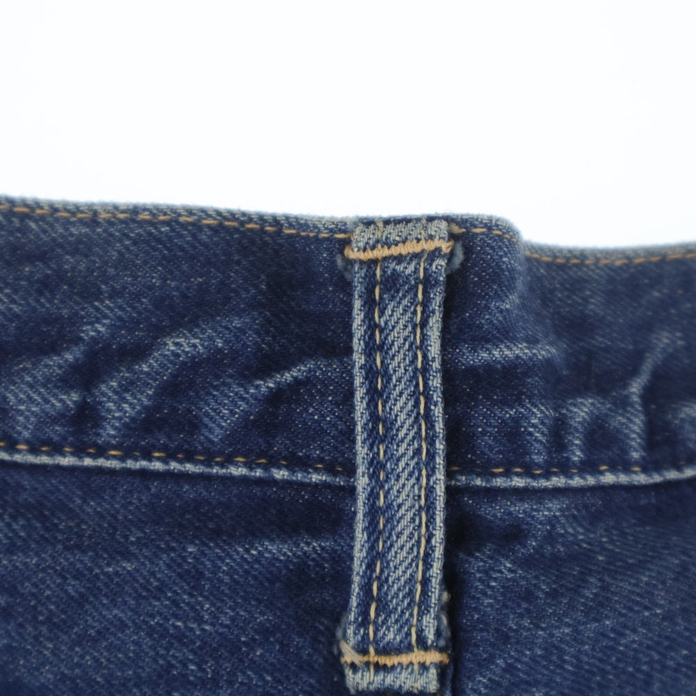 Levi's(リーバイス) 501 ATYPE CUT OFF BIGE 不均等V 両面タブ ボタン裏4 タイプ物 カットオフ Vステッチ ショートデニムパンツ ブルー レディース