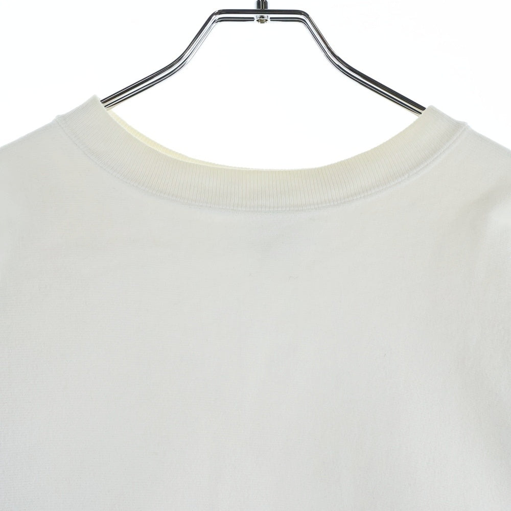 CHAMPION(チャンピオン) 90s VINTAGE REVERSE WEAVE ロゴ刺繍 クルーネックスウェット長袖トレーナー ホワイト