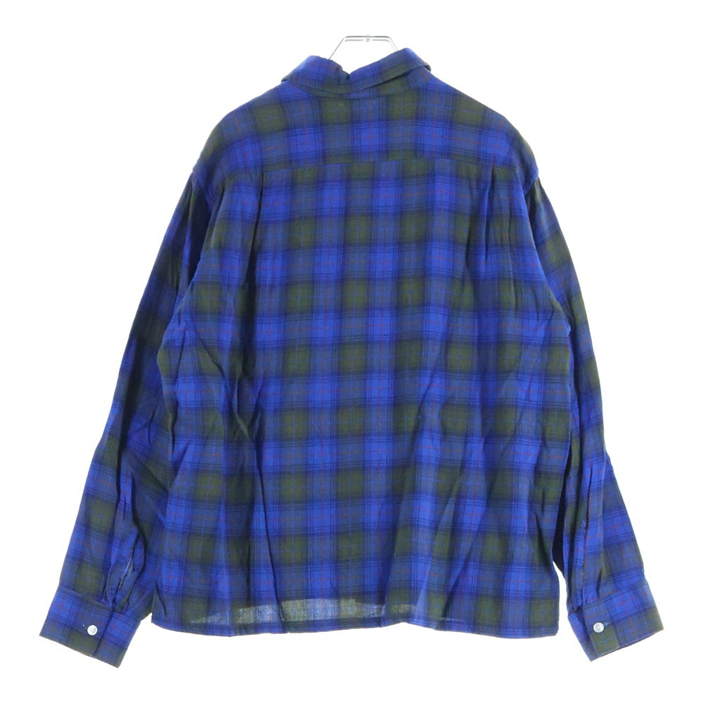VINTAGE(ヴィンテージ) 60S GIMBELS OWN PARKLEIGH RAYON L/S SHIRT ジムベルズ オウン パークリー レーヨン 長袖シャツ ブルー/グレー