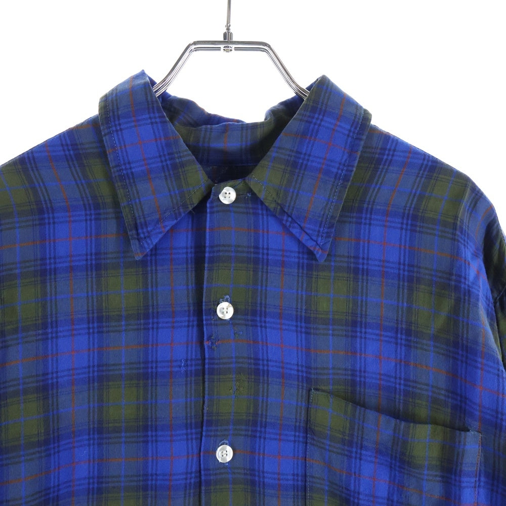 VINTAGE(ヴィンテージ) 60S GIMBELS OWN PARKLEIGH RAYON L/S SHIRT ジムベルズ オウン パークリー レーヨン 長袖シャツ ブルー/グレー