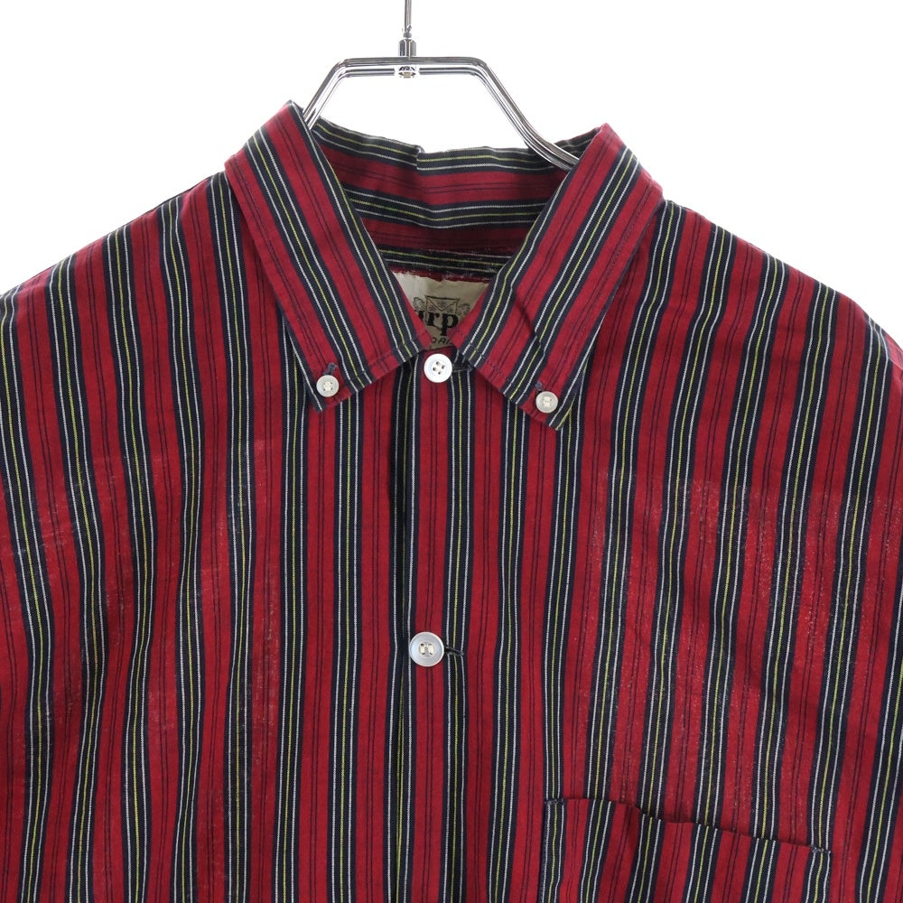VINTAGE(ヴィンテージ) 60S HARPER ハーパー BD STRIPE L/S SHIRT ボタンダウン ストライプシャツ シャツ 長袖 レッド/ブラック