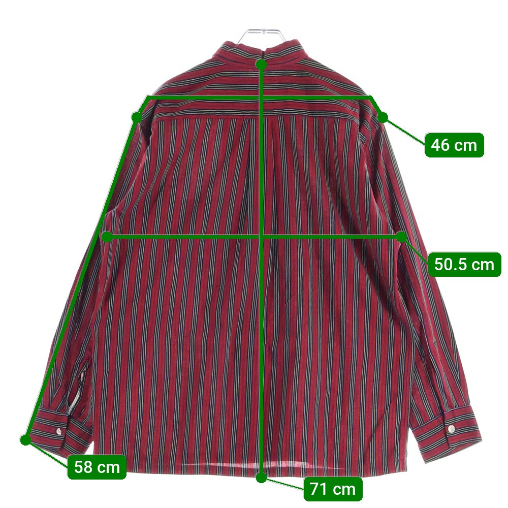 VINTAGE(ヴィンテージ) 60S HARPER ハーパー BD STRIPE L/S SHIRT ボタンダウン ストライプシャツ シャツ 長袖 レッド/ブラック