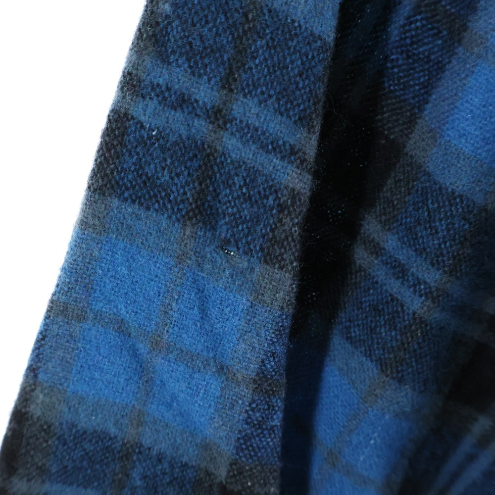 VINTAGE(ヴィンテージ) 60-70S WOOL O THE WEST ウール オー ザ ウェスト WOOL CHECK L/S SHIRT ウール チェック フラップポケット長袖シャツ ブルー/ブラック