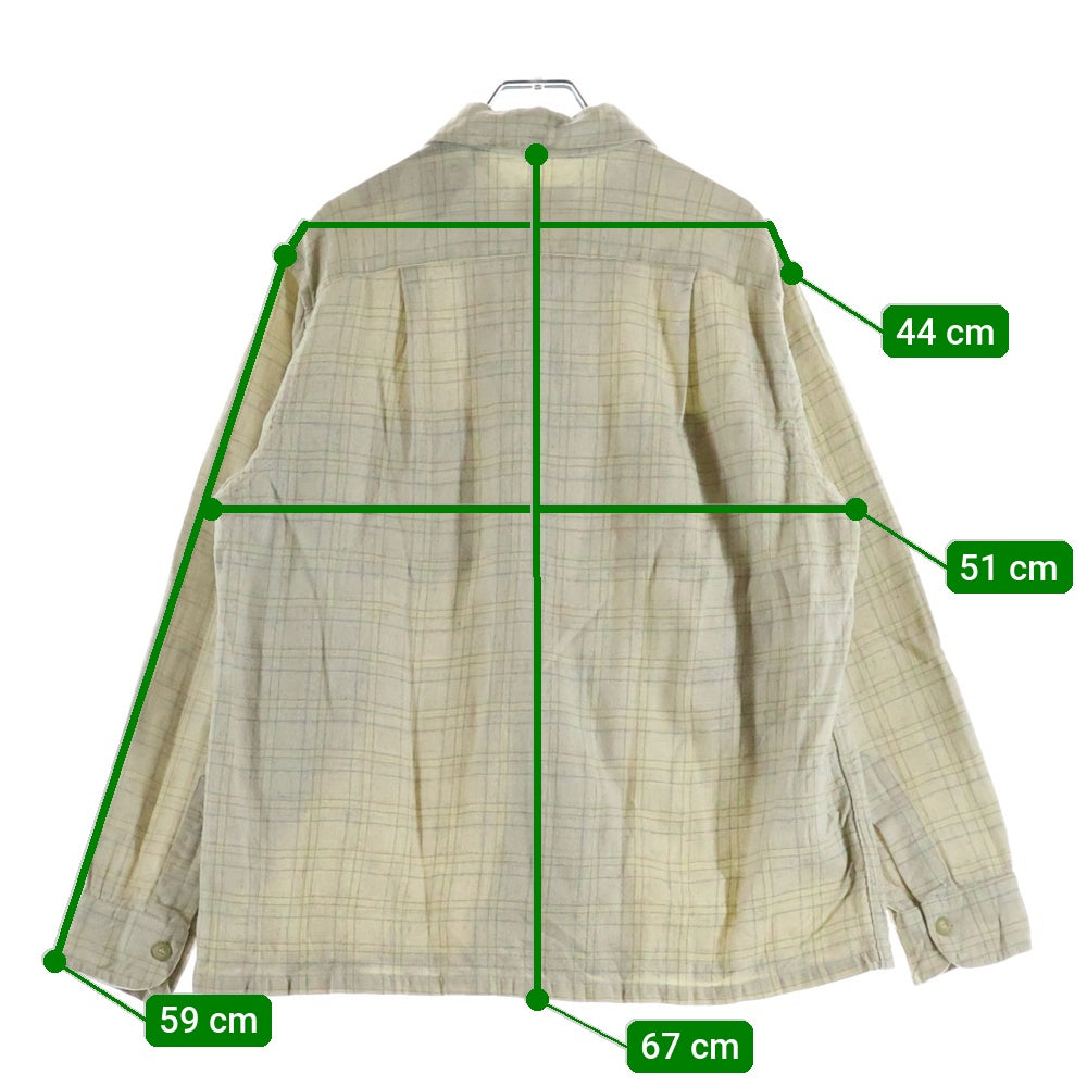 PENDLETON(ペンドルトン) 50S WOOL CHECK L/S SHIRT ウール チェック 長袖 シャツ ベージュ/イエロー