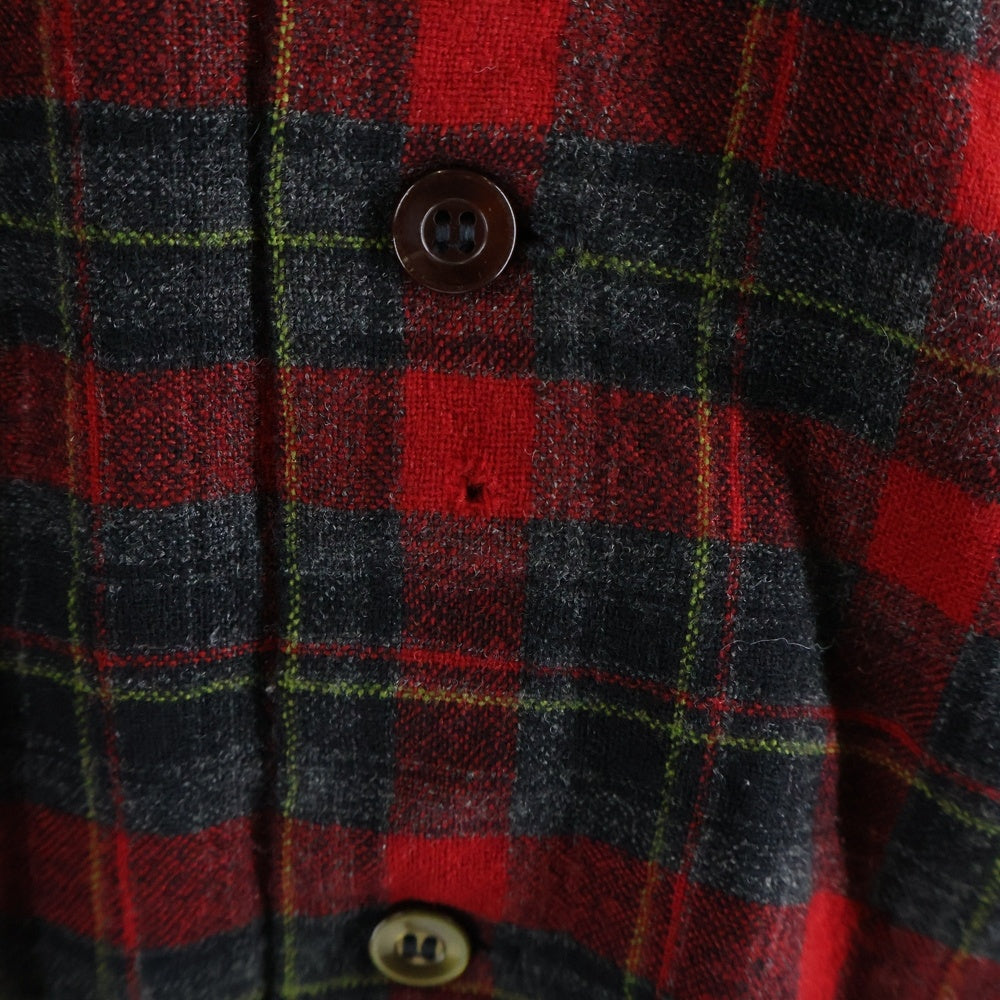 PENDLETON(ペンドルトン) 50-60S WOOL CHECK L/S SHIRT ウール チェック 長袖 シャツ レッド/ブラック/イエロー