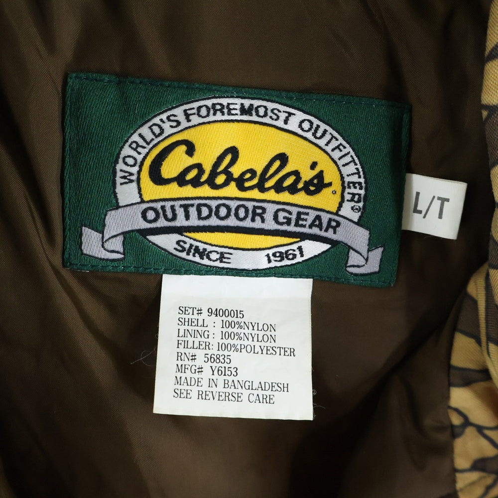 VINTAGE(ヴィンテージ) 90S CABELA'S カベラス OUTDOOR GEAR BLOWING CAMO 中綿ジャケット ブローウィング カモ イエロー/ブラウン 9400015