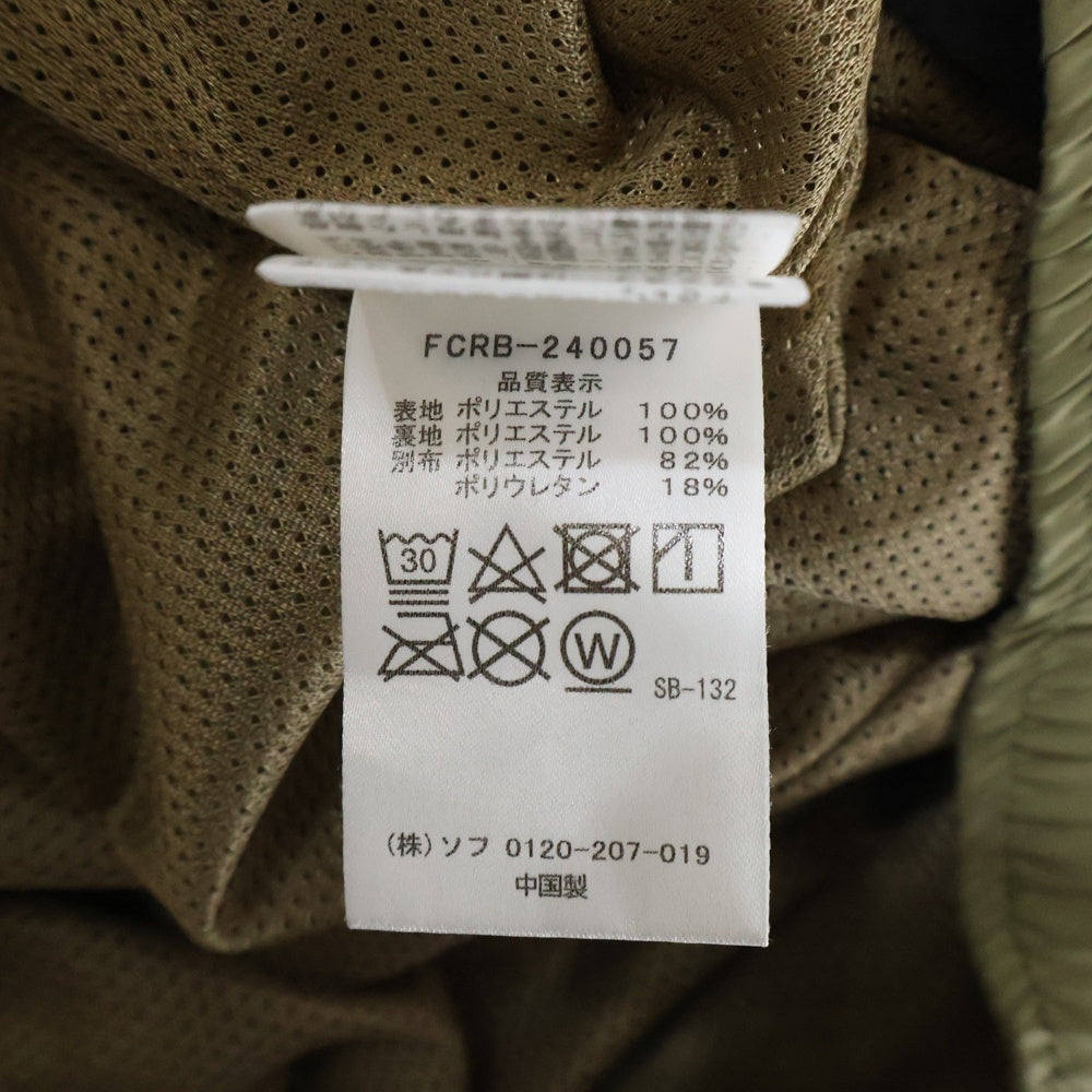 F.C.R.B./F.C.Real Bristol/FCRB(エフシーアールビー/エフシーレアルブリストル) 24SS VENTILATION LOGO TRAINING EASY PANTS ベンチレーション トレーニング パンツ カーキ FCRB-240057