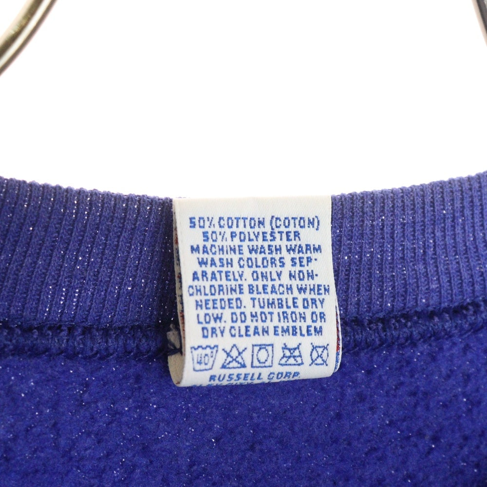 VINTAGE(ヴィンテージ) 90S RUSSELL ラッセル CREWNECK SEWAT USA製 スウェット 無地 ネイビー