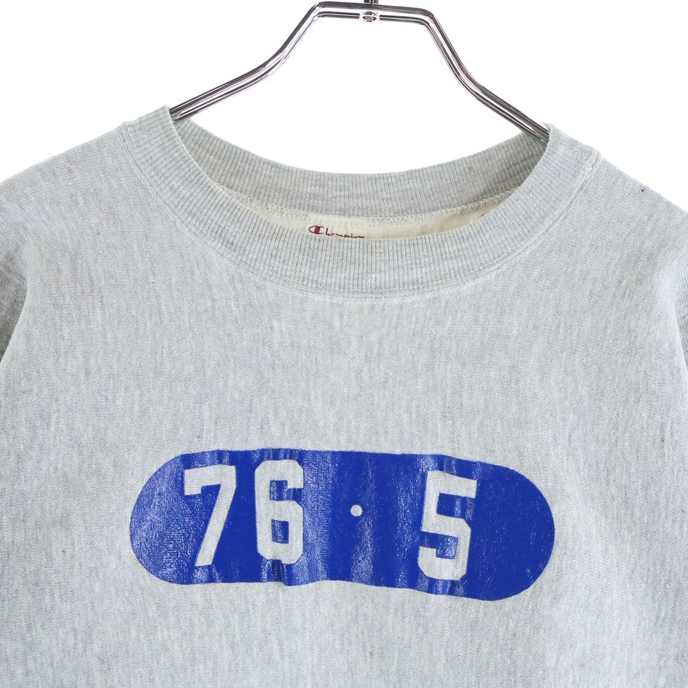 CHAMPION(チャンピオン) 70S REVERSE WEAVE SWEAT リバースウィーブ スウェット 単色タグ ベタプリ カプセル グレー
