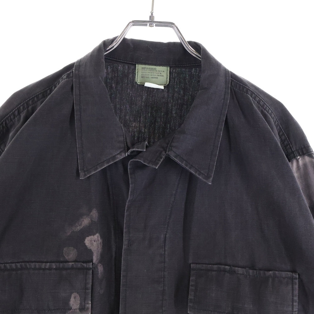 VINTAGE(ヴィンテージ) U.S. ARMY BDU MILITARY JACKET RIP STOP 米軍 ジャケット シャツ リップストップ ブラック 8415-01-390-8544