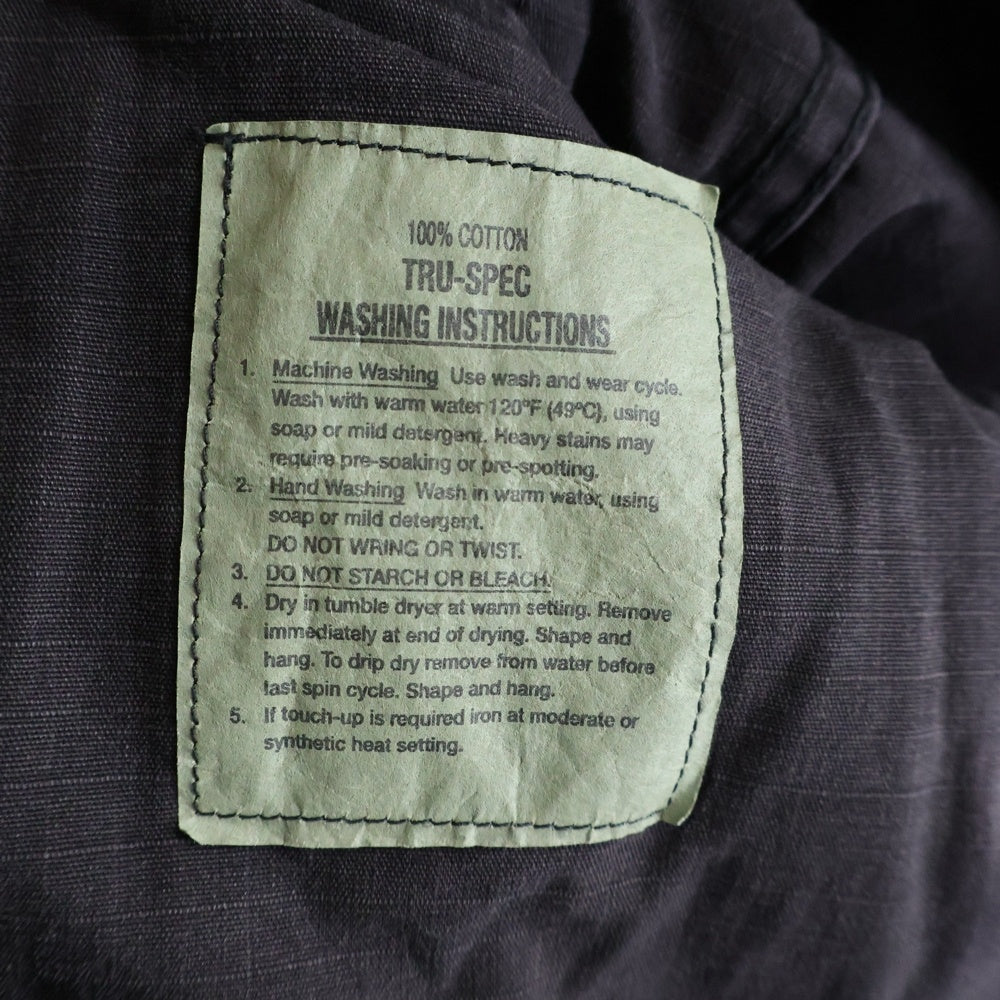 VINTAGE(ヴィンテージ) U.S. ARMY BDU MILITARY JACKET RIP STOP 米軍 ジャケット シャツ リップストップ ブラック 8415-01-390-8544