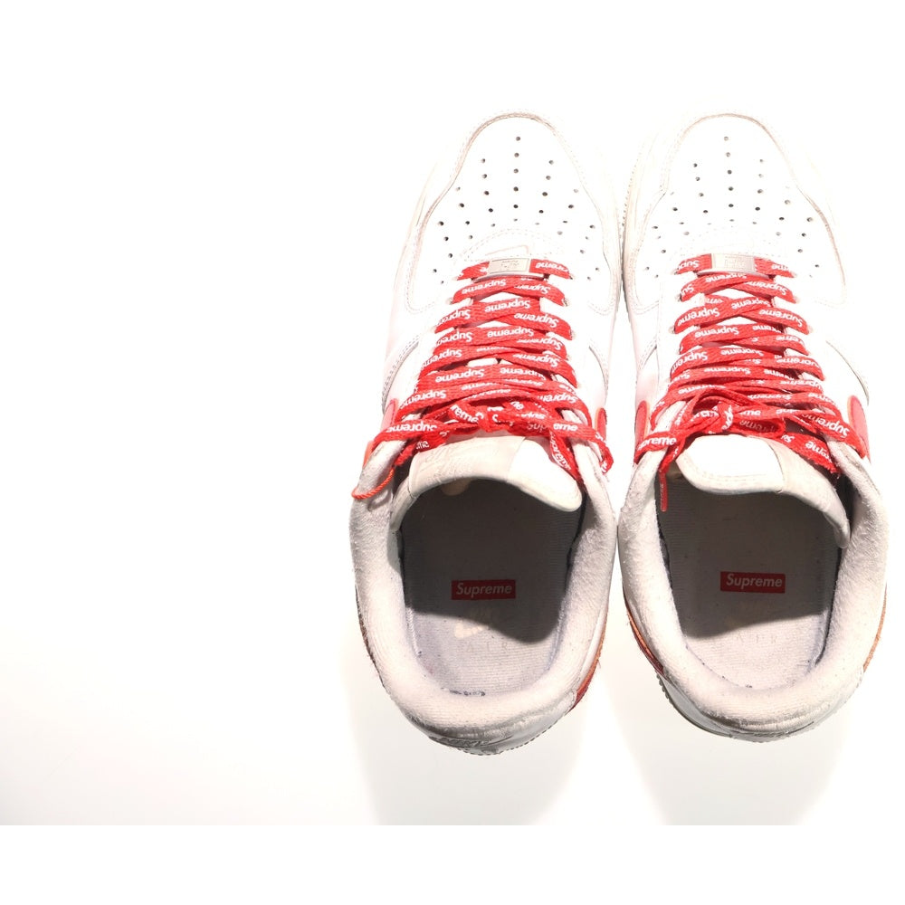NIKE(ナイキ) ×Supreme Air Force 1 Low China Exclusive White/Speed Red CU9225-101 ×シュプリーム エアフォース ローカットスニーカー 25.5cm