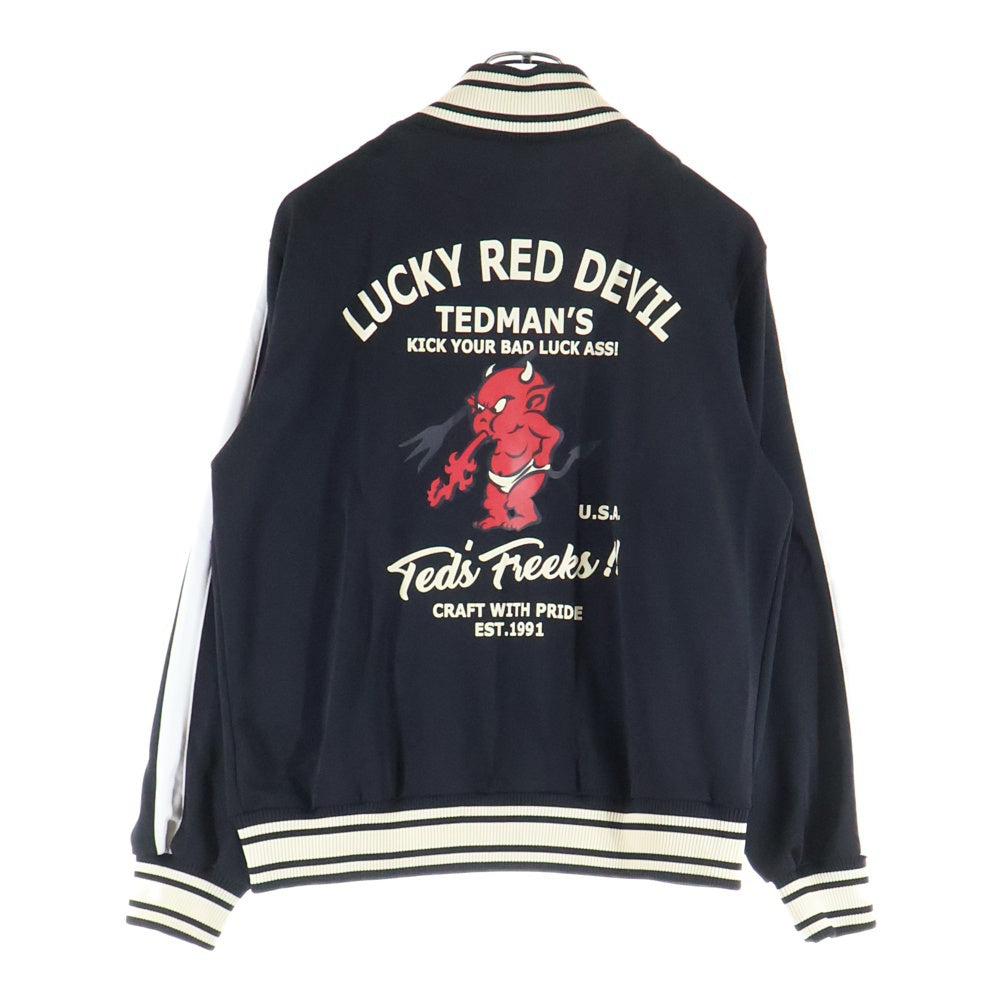 TEDMAN TED COMPANY(テッドマン テッドカンパニー) LUCKEY RED DEVIL トラックジャケット ブラック ジップアップ