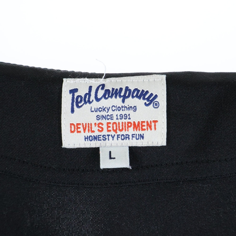 TEDMAN TED COMPANY(テッドマン テッドカンパニー) LUCKEY RED DEVIL トラックジャケット ブラック ジップアップ
