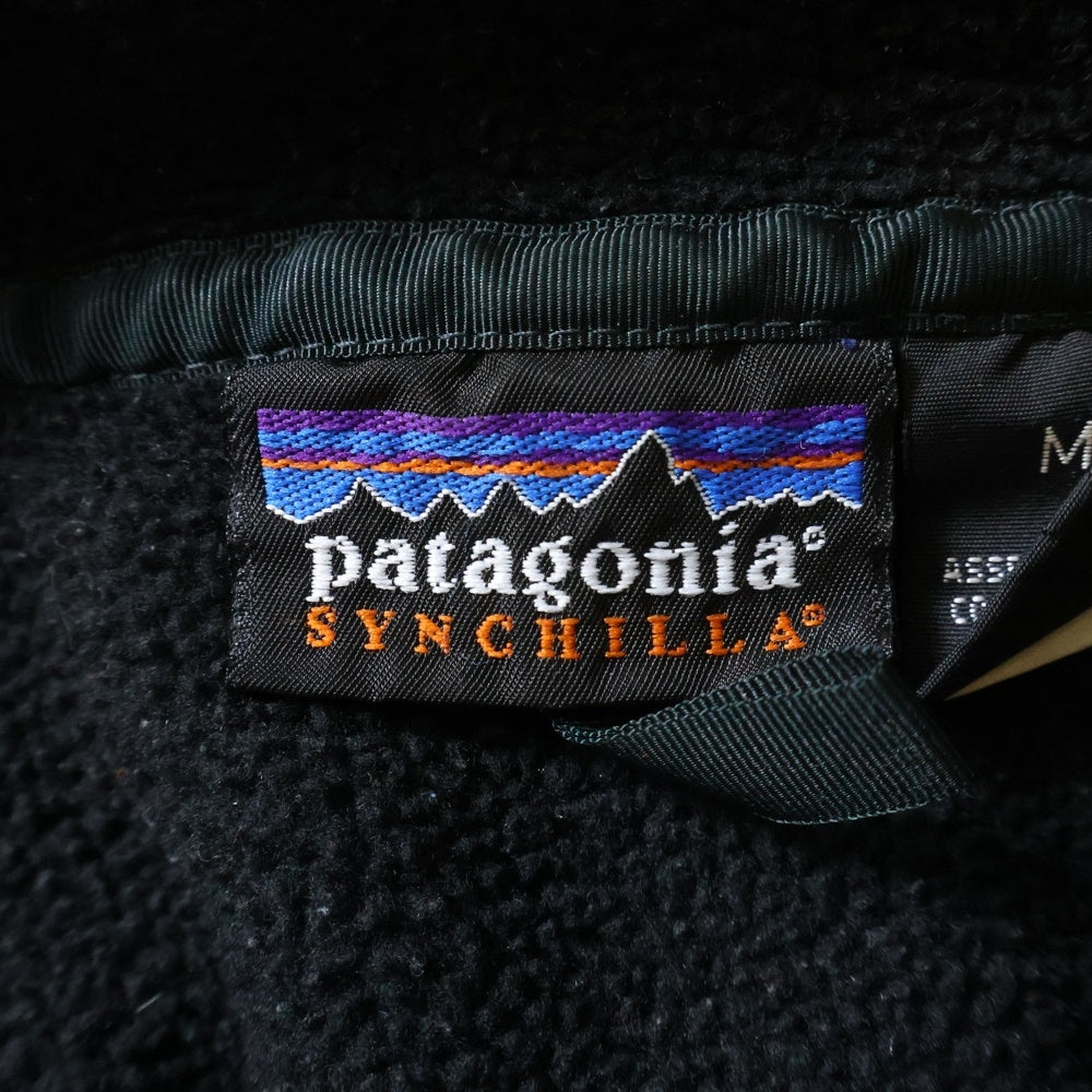 PATAGONIA(パタゴニア) 90S SYNCHILLA SNAP T FLEECE PULLOVER シンチラ スナップT フリースプルオーバー ブラック