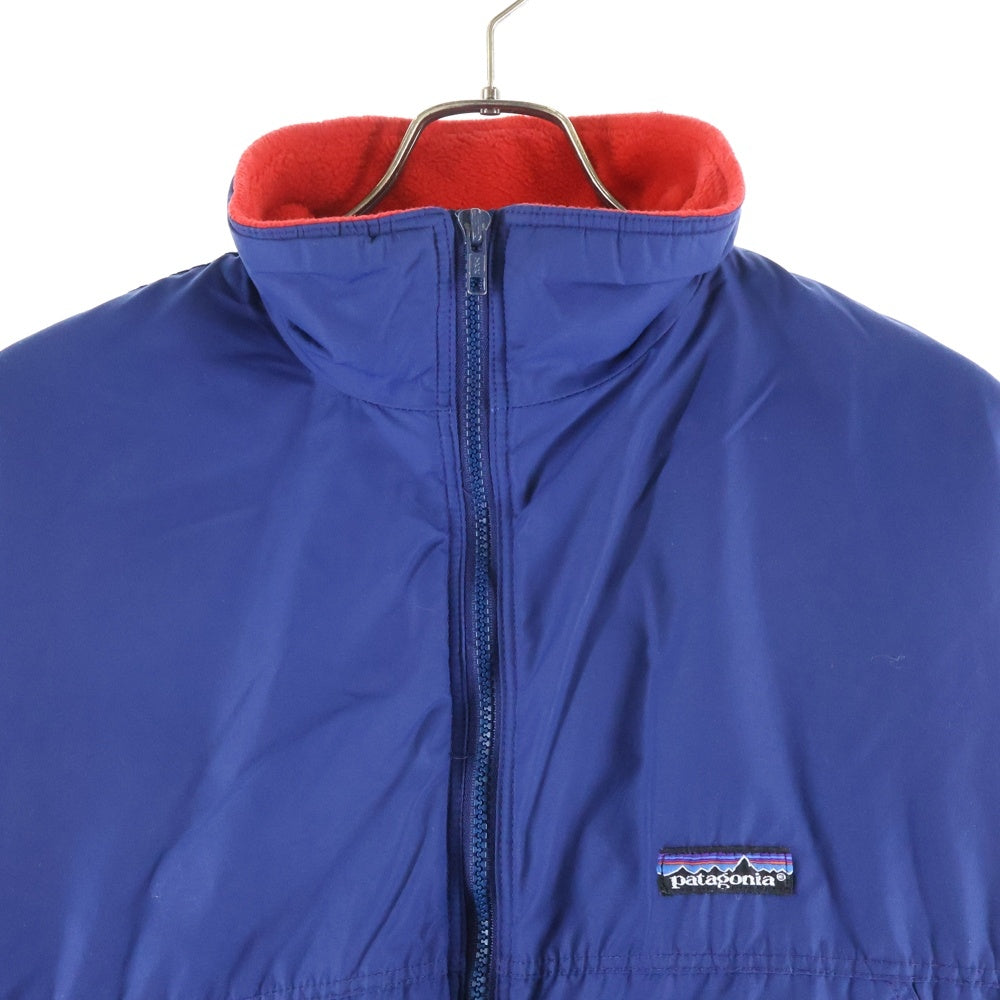 PATAGONIA(パタゴニア) 80S SHELLED SYNCHILLA シェルドシンチラ フリース ナイロンジャケット USA製 三角タグ ネイビー/レッド 88111