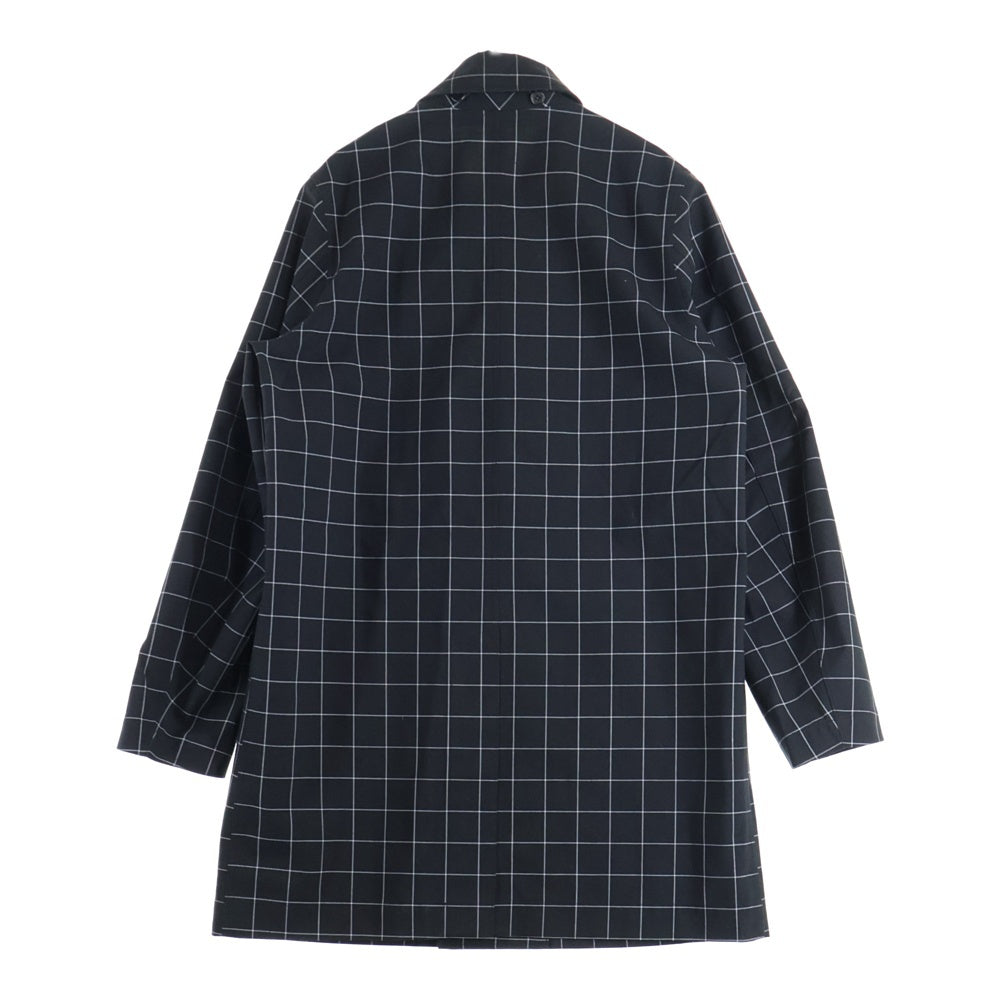 UNDERCOVER(アンダーカバー) 15AW ステンカラーチェックコート UCP4304-01 ダークグレー