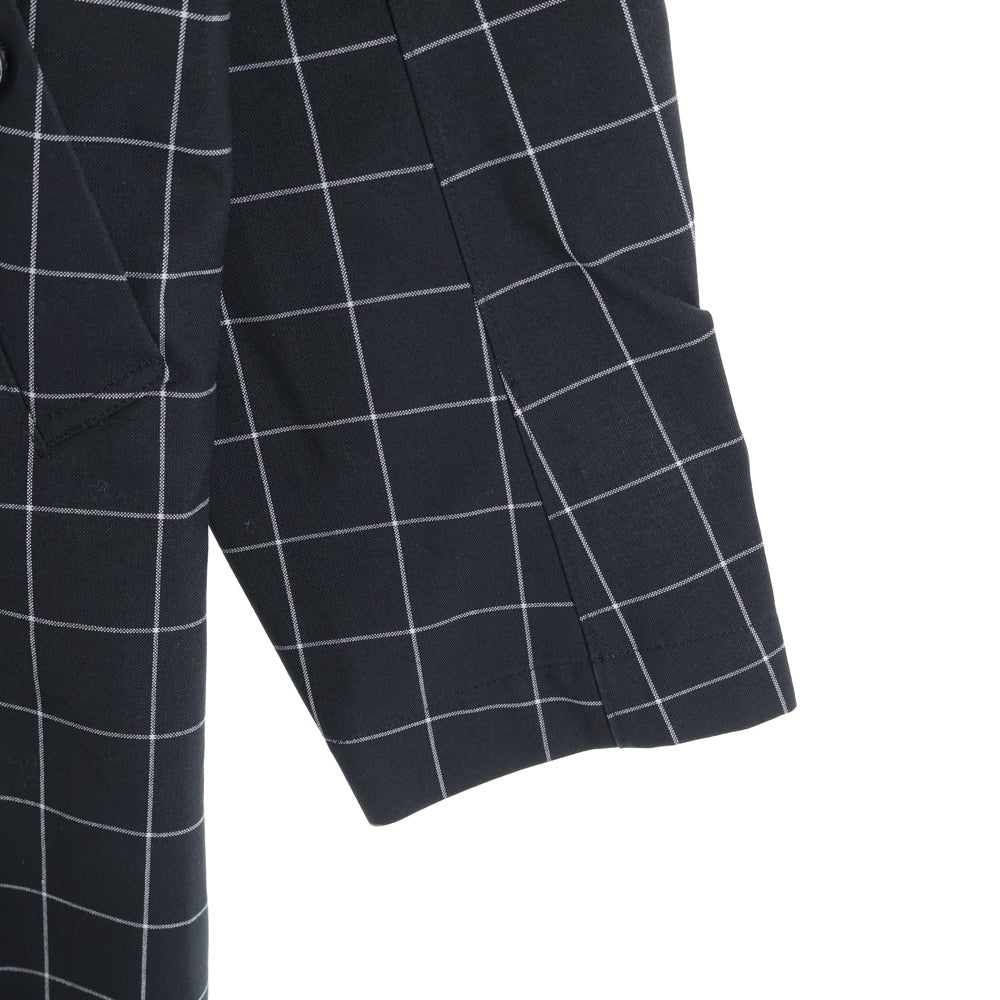 UNDERCOVER(アンダーカバー) 15AW ステンカラーチェックコート UCP4304-01 ダークグレー