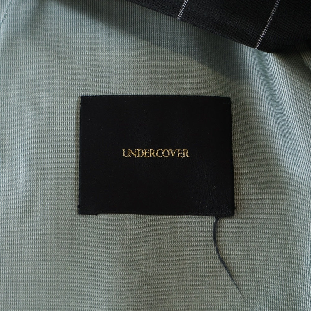 UNDERCOVER(アンダーカバー) 15AW ステンカラーチェックコート UCP4304-01 ダークグレー