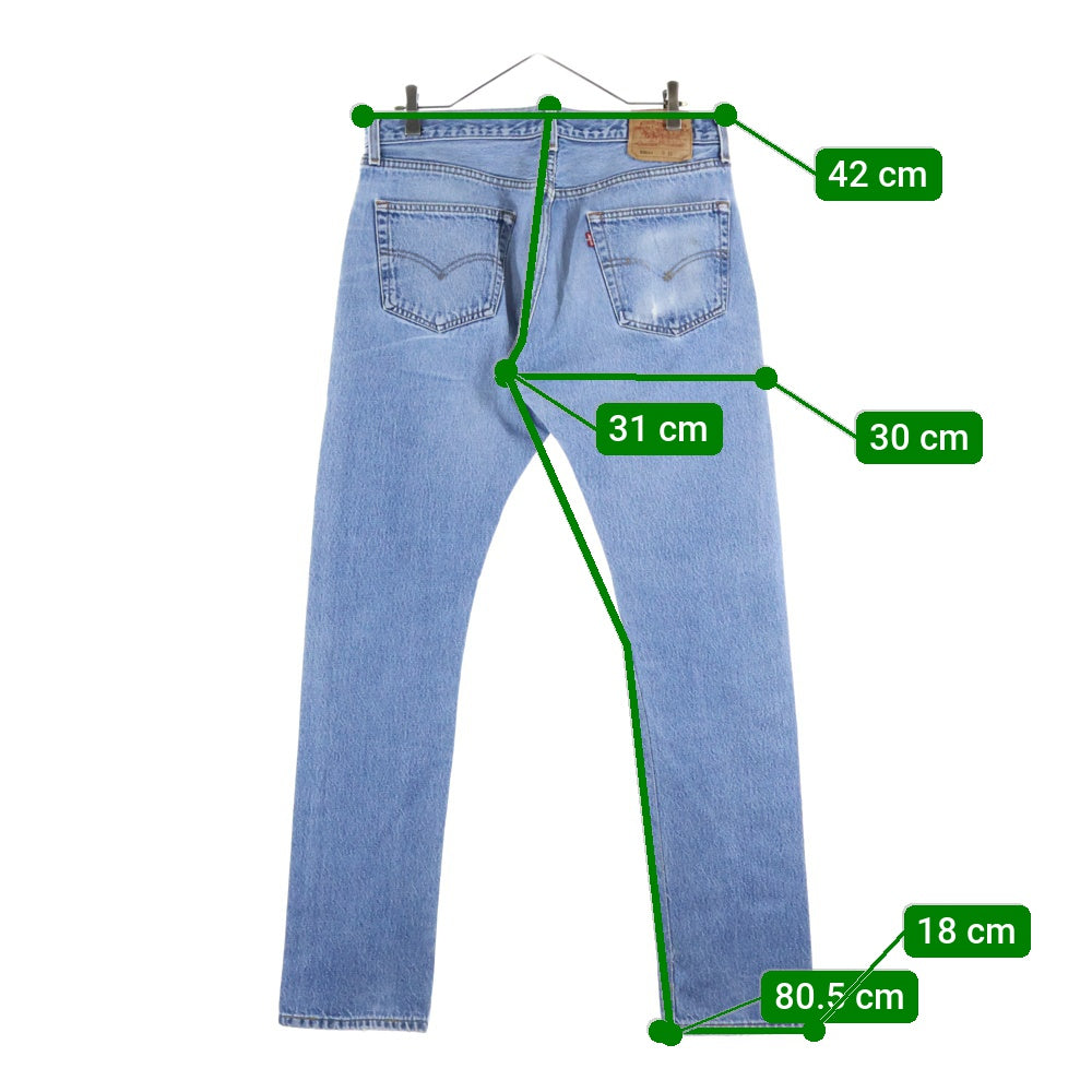 Levi's(リーバイス) 00S 501XX USA製 ボタン裏刻印555 バレンシア工場 スモールe デニムパンツ インディゴ