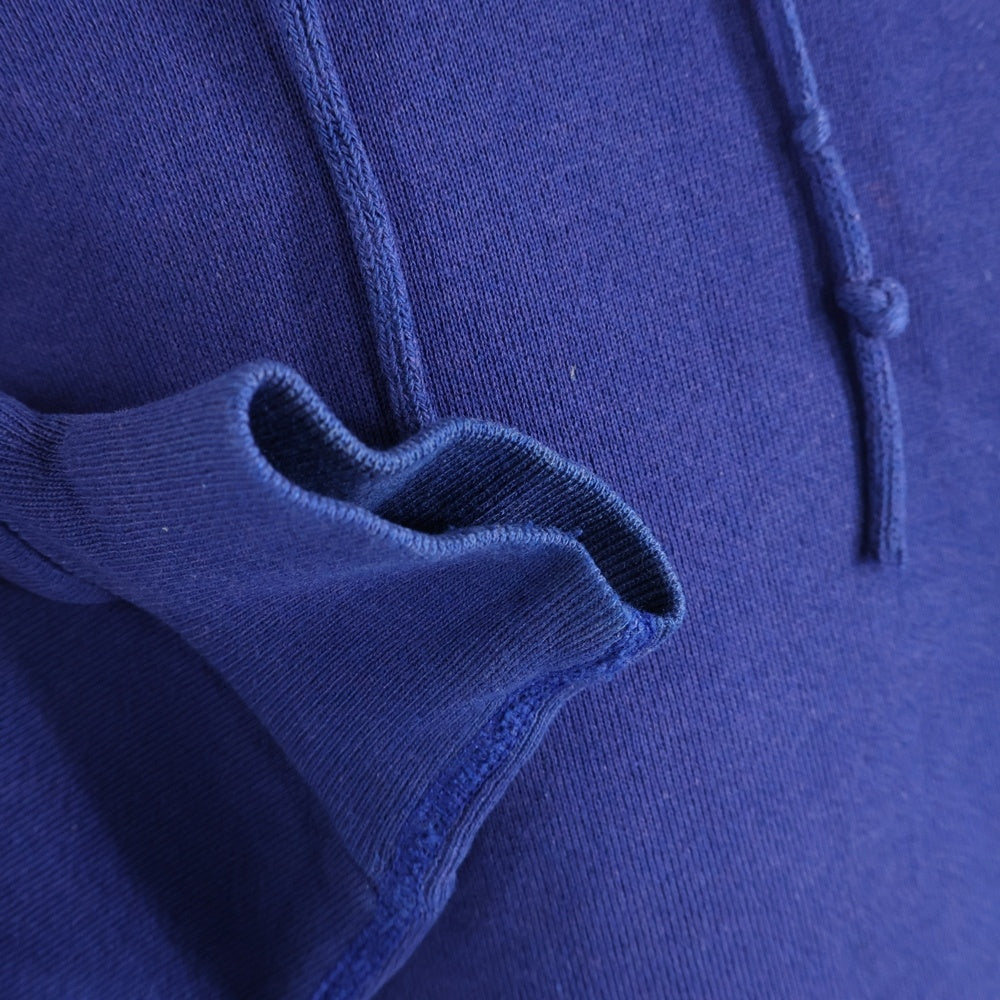 VINTAGE(ヴィンテージ) 60S PULLOVER HOODIE BIG SIZE プルオーバーフーディー パーカー 脇ガゼット 袖貫通ステッチ ビッグサイズ スウェット ブルー
